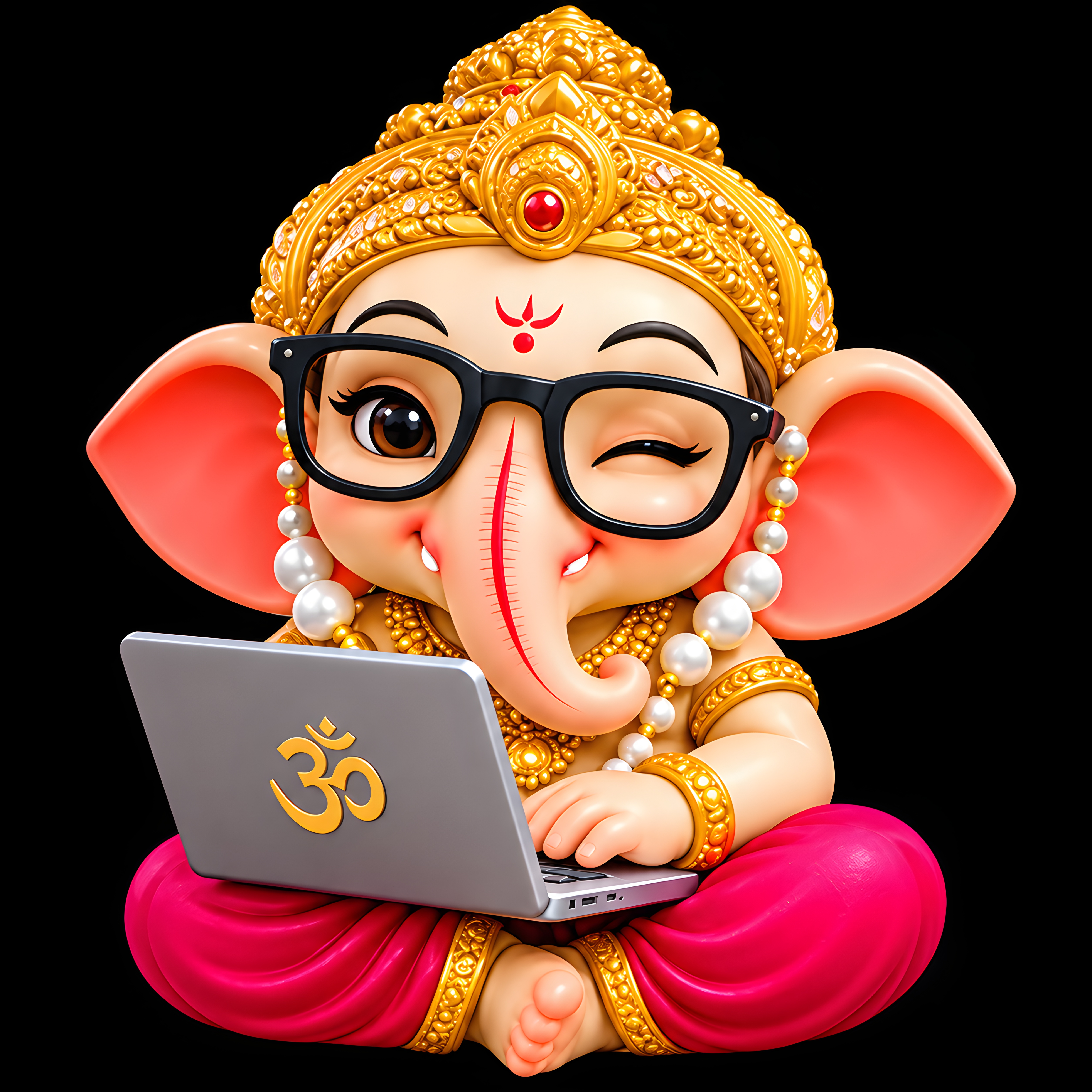 Custom character illustration – Ganesha digital art